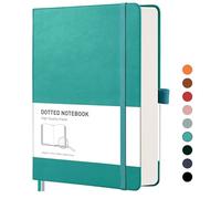 RETTACY Cuaderno A5 con puntos punteados - Bloc de notas con 320 páginas numeradas, tapa dura para mujeres y hombres en la oficina o en la escuela, 14,5 x 21 cm