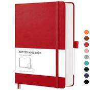 RETTACY Cuaderno A5 con puntos punteados - Bloc de notas con 320 páginas numeradas, tapa dura para mujeres y hombres en la oficina o en la escuela, 14,5 x 21 cm