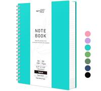 RETTACY Cuaderno punteado A4, cuadrícula de puntos redondos, cuaderno espiral de 300 páginas/150 hojas para escribir, 100 g/m², tapa dura de PVC, para mujeres, hombres, trabajo, oficina, escuela, 21,5