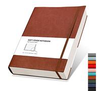 RETTACY - Cuaderno rayado para la universidad, cuaderno rayado de 320 páginas numeradas de gran tamaño B5, papel rayado y grueso de 100 g/m², tapa blanda de piel sintética, para mujer, hombre, trabajo