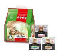 Rettenmaier Polska JRS Cats Best Original 20l/8,6kg + comida para gatos 400g ¡GRATIS! (sabor aleatorio)