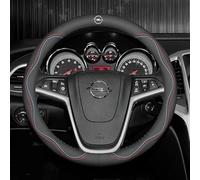 RETTYAT Coche Funda Volante para Opel Mokka X 2016-2019, Cubierta de Volante de Cuero Cubre Volante Antideslizante Transpirable Protector Volante Coche Accesorios,A