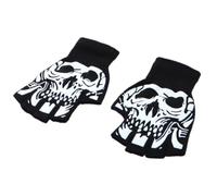 RETUOLWAG Guantes térmicos de esqueleto para estudiantes, guantes gruesos de punto, para Halloween, térmicos, para invierno, cálidos, guantes de ciclismo