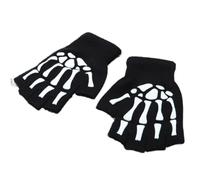 RETUOLWAG Guantes térmicos de esqueleto para estudiantes, guantes gruesos de punto, para Halloween, térmicos, para invierno, cálidos, guantes de ciclismo