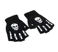 RETUOLWAG Guantes térmicos de esqueleto para estudiantes, guantes gruesos de punto, para Halloween, térmicos, para invierno, cálidos, guantes de ciclismo