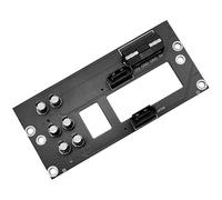 RETUOLWAG Panel de almacenamiento de dos bahías, soporte intercambiable, fuente de alimentación 4D, servidor, placa posterior de repuesto para servidor de dispositivos