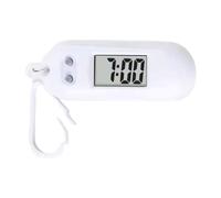 RETUOLWAG Reloj de bolsillo con llavero LED fácil de leer en miniatura, reloj digital para estudiantes y viajeros, blanco