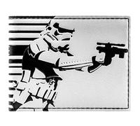 Return of the Jedi Star Galactic Wars Empire Stormtrooper En Acción Billetera/Cartera Bi-Fold Porta-ID & Tarjetero, Blanco