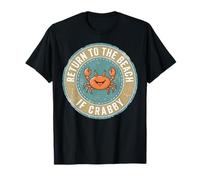 Return To The Beach If Crabby Funny Crab Camiseta