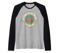 Return To The Beach If Crabby Funny Crab Camiseta Manga Raglan
