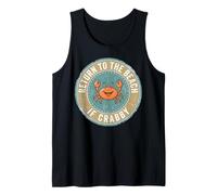 Return To The Beach If Crabby Funny Crab Camiseta sin Mangas