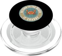 Return To The Beach If Crabby Funny Crab PopSockets PopGrip para MagSafe
