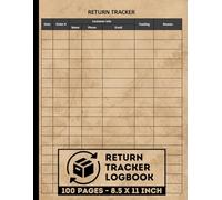 Return Tracker Logbook: Customer Product Refund Management | Return Record Log Book for Small Businesses | 100 Forms
