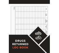 Returned Drugs Log Book: The Essential Tool to Organize, Track, and Document All Your Medication Returns and Expired Drugs