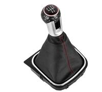 RETYHW Funda Cambio Marchas Coche Perillas De Cambio De Marchas Para Golf 5, 6 MK5, R32, GTD, GTI, Golf 6 MK6, R20 (2004-2013)(5 Speed)