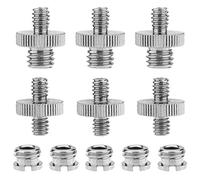 RETYLY 1/4 Pulgada 3/8 Pulgada Juego De Montaje De Adaptador De Tornillo De Convertidor Roscado Cámara/Trípode/Monopie/Cabeza De Bola/Soporte De Luz