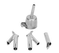 RETYLY 4 Bocas De Soldadura De Velocidad Para Vinilo Pvc Plástico Soplador De Aire Caliente Triángulo Boquilla De Velocidad 5 Mm Cabeza De Soldadura Redonda Tipo De Aleación