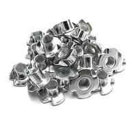 RETYLY 50unids M8 metal cautivo T tuercas doble Tuercas triangulo de ciego metricas