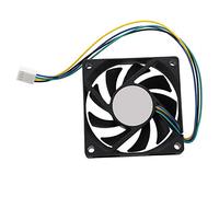 RETYLY 70x70x15mm 12V 4 Pines PWM Ventilador de Enfriador para Ordenador PC CPU Ventilador Negro