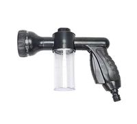 RETYLY Boquilla de Espuma de Manguera de Jardín, Rociador de Espuma Ajustable En 8 Modos, Lavadora de Coche, Dispensador de Jabón de Agua, Negro