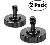 RETYLY Tornillo De Pulgar Tornillo De Mariposa 1/4 De Pulgada De Liberación Rápida De Cámara Tornillo Soporte L Adaptador De Montaje Inferior 1/4 Pulgada-20 Rosca Hembra (Paquete De 2)