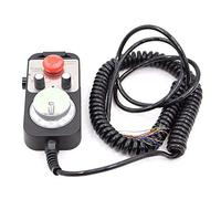 RETYLY Universal Cnc 4 Axis Mpg Colgante Rueda de Mano 100 Pulse 5V & Parada de Emergencia Enrutador CNC Rueda Manual 4Axis Tipo