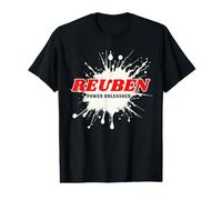 Reuben Power Unleashed Red Name Design Camiseta gráfica económica