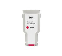 REUISAX Cartucho de Tinta de inyección de Tinta de Color Compatible con HP764, Compatible con Impresora DesignJet T3500, 764 C1Q17A C1Q16A C1Q13A C1Q14A(1PCS M-300ML)