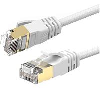 Reulin 2M Cat 7A Cable de Red Ethernet - Ultra Delgado - Velocidad de hasta 40Gbs-1000MHz Compatible con Cat5 Cat5e Cat6 Cat6a Cat7 Cat7A+ Switch Enrutador Módem para Redes de Alta Velocidad