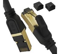 Reulin Cable Ethernet CAT 8 de 4 Metros de Longitud, Cable de Banda Ancha de Internet de Alta Velocidad Cat8 de 4M, Cable de Red LAN RJ45 de 40G - CAT8 4 M