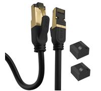 Reulin Cable Ethernet RJ45 Cat 8 de Cobre Multihilo PREMIUM Alta Velocidad SSTP 40Gbps y 2000MHz Compatible con Routers Conmutadores Módems Smart TV box Internet Consola de Juegos (0.5 Metro)