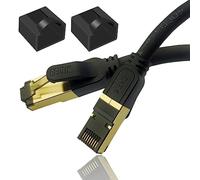 Reulin Cable Ethernet RJ45 Cat 8 de Cobre Multihilo PREMIUM Alta Velocidad SSTP 40Gbps y 2000MHz Compatible con Routers Conmutadores Módems Smart TV box Internet Consola de Juegos (5 Metros)