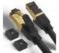 Reulin Cable Ethernet RJ45 Cat 8 de Cobre Multihilo PREMIUM Alta Velocidad SSTP 40Gbps y 2000MHz Compatible con Routers Conmutadores Módems Smart TV box Internet Consola de Juegos (1 Metro)