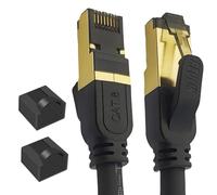 Reulin Cable Ethernet RJ45 Cat 8 de Cobre Multihilo PREMIUM Alta Velocidad SSTP 40Gbps y 2000MHz Compatible con Routers Conmutadores Módems Smart TV box Internet Consola de Juegos (2.5 Metros)