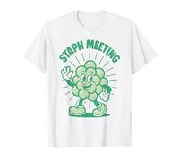 Reunión de estafilococos | Juego de Palabras de microbiología | Chistes de Laboratorio Camiseta