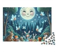 Reunión de Hadas iluminadas por la Luna Puzzle Adultos 1000 Piezas Cartón para Parejas Descanso En Casa para Decorar Oferta Mejor Regalo 70x50cm/1000pcs