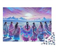 Reunión de Mujeres nativas Rompecabezas DIY 1000 Piezas Cartón Extra Grueso para Familias, Juego Divertido, Linda Decoración, Regalo De Cumple Todas Las Edades 38x26cm/1000pcs