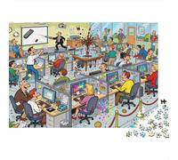 Reunión de Oficina Abierta en Empresas estadounidenses Puzzle De Madera Impermeable DIY Puzzles De 1000 Piezas para Adultos Colorido Rompecabezas para Decoración del Hogar