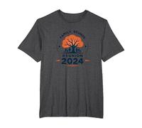 Reunión Familiar 2024 Legacy Tree Gathering Camiseta, Hombre Tallas Grandes, Jaspeado Oscuro, 3X Alto