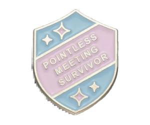 Reunión sin sentido Sobreviviente Esmalte Pines Personalizados Dibujos Animados Escudo Broches Insignias de solapa, Normal, Metal no precioso