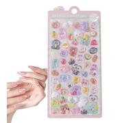 Reusable 3D stickers- Cute Cartoon stickersfor Kids, Waterproof Transparent | stickersfor Scrapbooks, Journals, Planners, Water Bottles, Pen Cases, DIY Crafts, School Projects, Party Favors, Creati