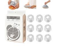 Reusable Aluminum Foil Food Covers, Pop-Up Tin Foil Food Insulation Cover, High Temperature Resistant Foods Preservation Film for Kitchen Vegetable Fruit Meat (60 PCS)