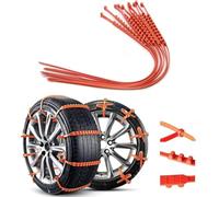 Reusable Anti Snow Chains, Snow Chains for Car Tires,Reusable Portable Adjustable Plastic Non-slip Cable Tie, Anti Skid Snow Chains Car Winter Tire Wheels Chain, For Car Sedan Suv (16)