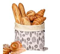 Reusable Beeswax Bread Bag, Freshness Food Storage Pouch, 16.93x12.99inch Homemade Preserving Wrap with Natural Wax Seal Design, Eco Friendly Fabric Organizer, Sustainable Style for Bakery Kitchen Use