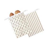 Reusable Beeswax Bread Bags - Cotton Bread Storage | 2 Pack Freshness Bags | Natural Beeswax Lining, Washable Reusable Design, Large Capacity Storage, Secure Closure, for Homemade Sourdough &