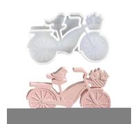 Reusable Bike Mold - Bird On Bike Design Easy Release Mould | Non-Stick Silicone Candle Molds | Suitable For Resin Casting Making Soap Wax Plaster Art Craft Indoors Outdoors