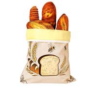 Reusable Bread Bag - Freshness Preservation Organizer, Beeswax Bread Storage Bag for Homemade Breads, Travel, Countertop Display, Meal Prep, Kitchen Use for Enthusiasts and Hobby Bakers, 17x13 Inch