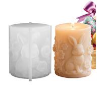 Reusable Bunny Candle Mold, Silicone Rabbit Egg Mold, Crafting Tool For DIY Candle Creation, Smooth Easy Release, Candles Making Accessory, Home Classroom Use Students Adults Easter