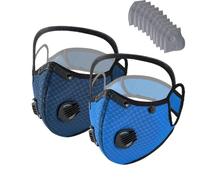 Reusable Carbon Filter Dust Mask with Eye Protection Goggles, Adjustable Dust Face Mask with Replaceable Filters, Face and Eye Coverage for Woodworking, Construction, Cycling and Outdoor Work (E)