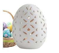 Reusable Carved 3D Cracked Egg Candlesticks | Easter Candle Holders with Stable Base, Holiday Table Centerpiece with Elegant Design, For Family Friends Students Festive Decor